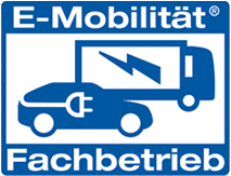 Logo E-Mobilität Fachbetrieb - Innung für Karosserie- und Fahrzeugbautechnik Nord- und Mittelbaden
