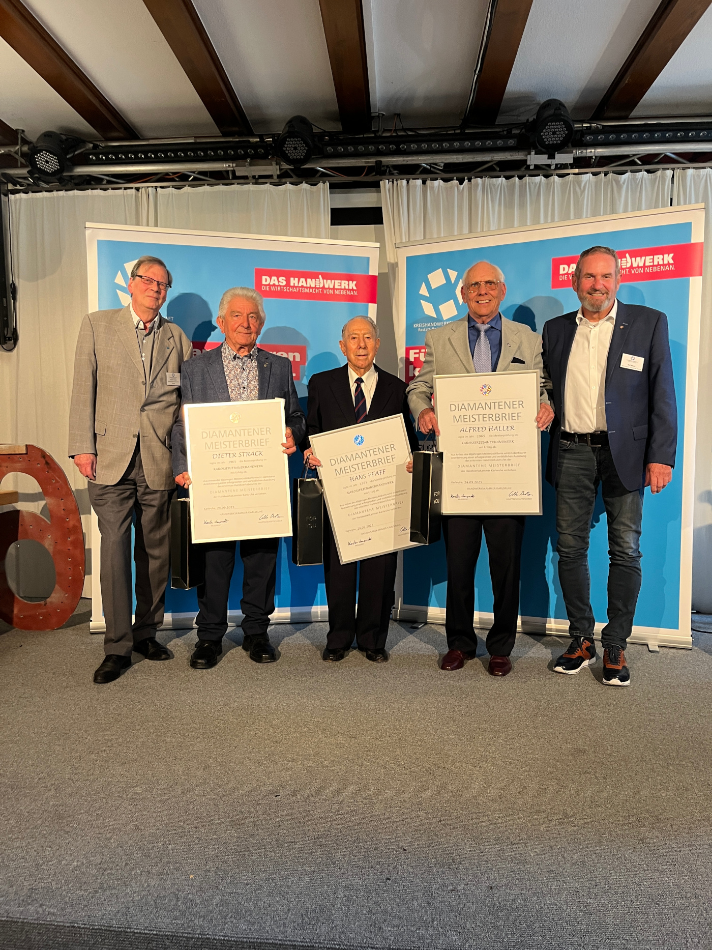 Bericht über die Verleihung der goldenen und Diamantenen Meisterbriefe